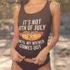 Funny Hotdog It’s Not 4th Of July Until My Wiener Comes Out Shirt