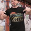 Funny Husband Dad Trucker Legend Vintage Fathers Day Shirt