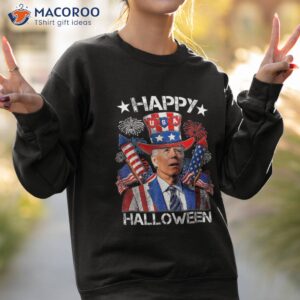 funny joe biden 4th of july shirt happy halloween firework sweatshirt 2