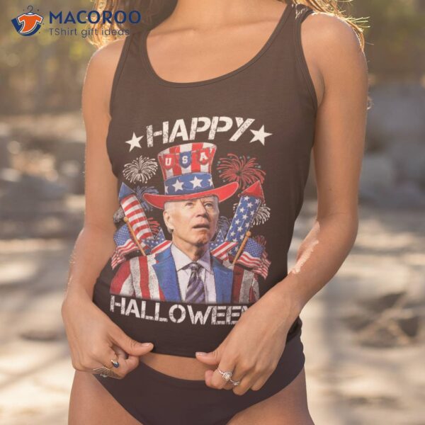 Funny Joe Biden 4th Of July Shirt Happy Halloween Firework