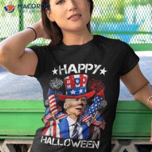 Funny Joe Biden 4th Of July Shirt Happy Halloween Firework