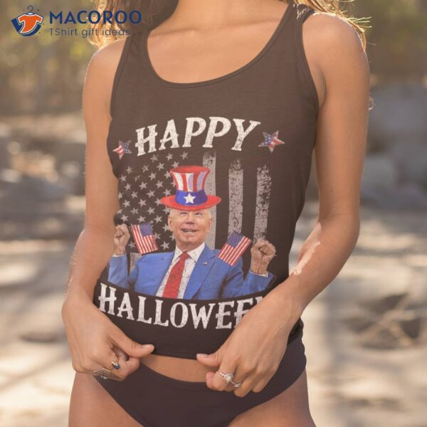 Funny Joe Biden Happy Halloween Confused 4th Of July 2022 Shirt