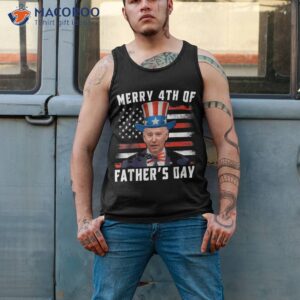 funny joe biden happy merry 4th of july confused fathers day shirt tank top 2