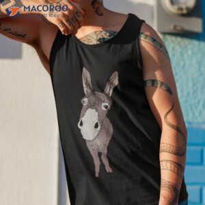 funny looking donkey gift idea for cute donkeys amp horses shirt tank top 1