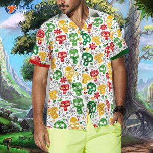 funny mexican skull hawaiian shirt 2