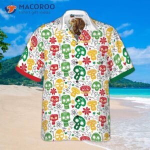 funny mexican skull hawaiian shirt 3