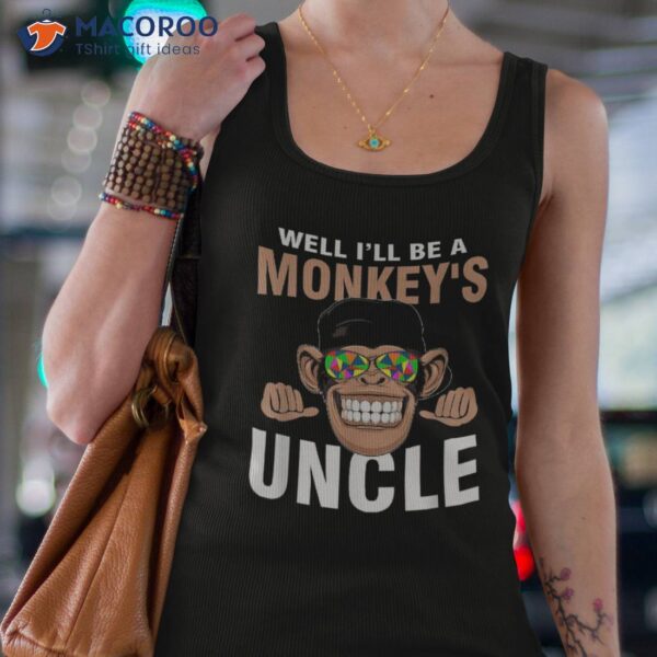 Funny Monkey’s Uncle Shirt Pregnancy Announcet