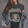 Funny Monkey’s Uncle Shirt Pregnancy Announcet