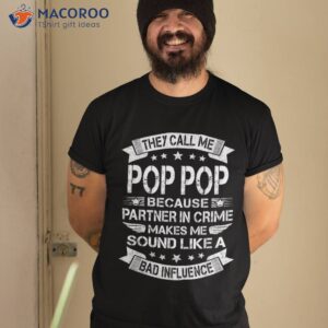 Funny Pop Shirt Partner In Crime Dad Fathers Day