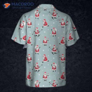 Funny Santa Claus Christmas Shirt For , Hawaiian-style