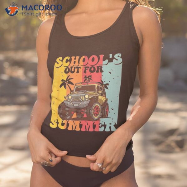 Funny School’s Out For Summer Teacher Vacation Groovy Shirt