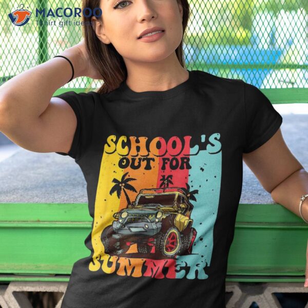 Funny School’s Out For Summer Teacher Vacation Groovy Shirt