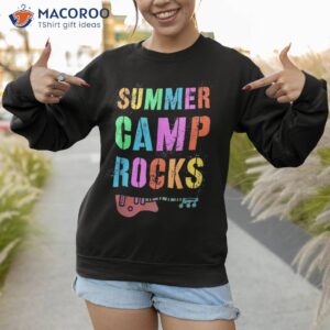 funny summer camp rocks staff counselor director kids retro shirt sweatshirt