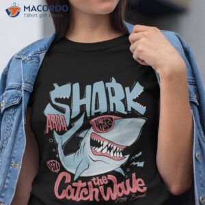 funny surfing shark design for basking goblin lovers shirt tshirt