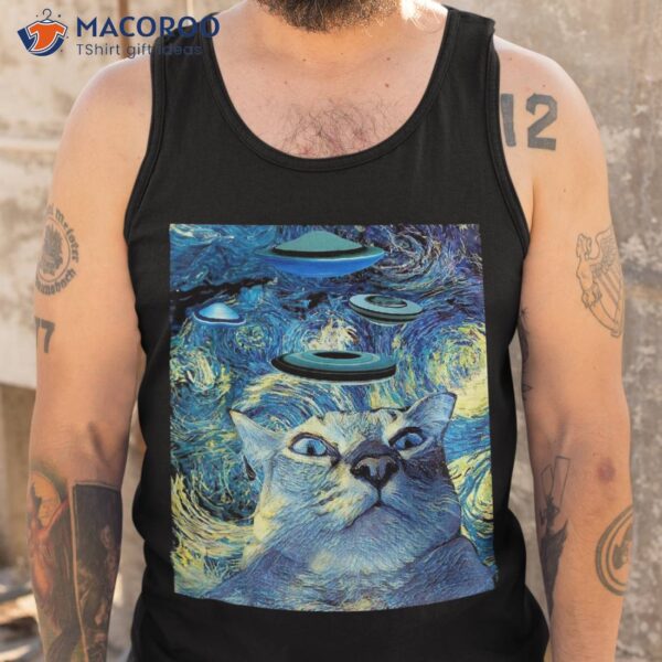 Funny Ufo Cat Shirt