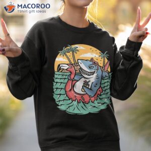 funny vintage shark design for basking goblin lovers shirt sweatshirt 2