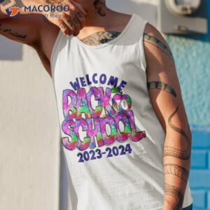 funny welcome back to school first day of teachers shirt tank top 1