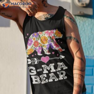 g ma bear floral mother s day funny matching family shirt tank top 1