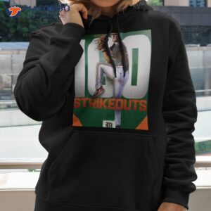 gage ziehl 100 strikeouts with miami hurricanes baseball shirt hoodie