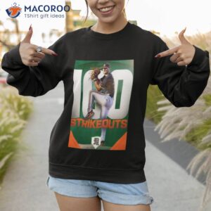 gage ziehl 100 strikeouts with miami hurricanes baseball shirt sweatshirt