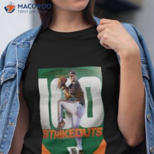 gage ziehl 100 strikeouts with miami hurricanes baseball shirt tshirt