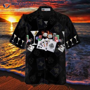 gambling and wine hawaiian shirt 2