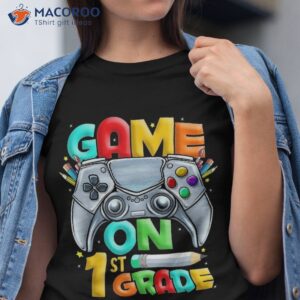 Game On 1st Grade Back To School Level Unlocked Shirt