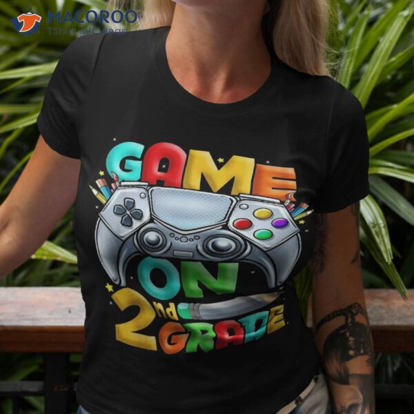 Game On 2nd Grade Back To School Level Unlocked Shirt