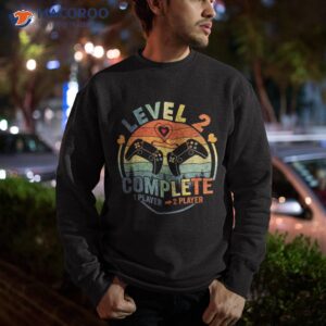 gamer 2nd wedding anniversary level 2 complete shirt sweatshirt