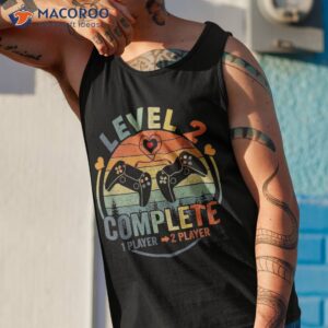 gamer 2nd wedding anniversary level 2 complete shirt tank top 1