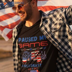 gamer american flag gaming lover boys girls teen 4th of july shirt tshirt 3