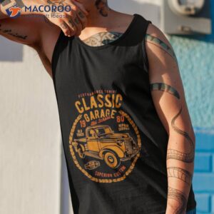 garage vintage car shirt tank top 1