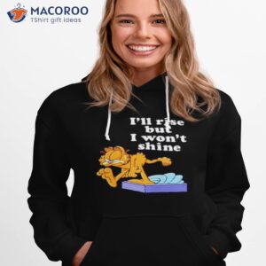 garfield rise and shine brown shirt hoodie 1