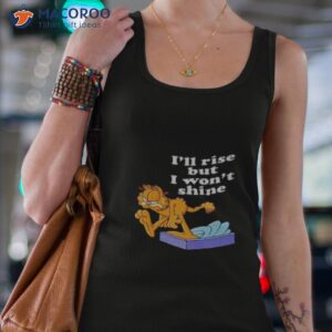 garfield rise and shine brown shirt tank top 4