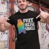 Gay Bear Pride Month Rainbow Flag Free Hug Lgbtq Parade Shirt