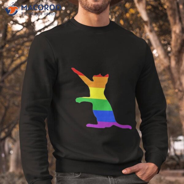 Gay Cat Lgbtq Gay Pride Kitten Shirt