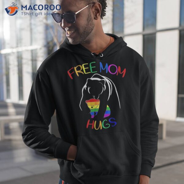 Gay Lgbt Pride Mama Bear For Free Mom Hugs Shirt