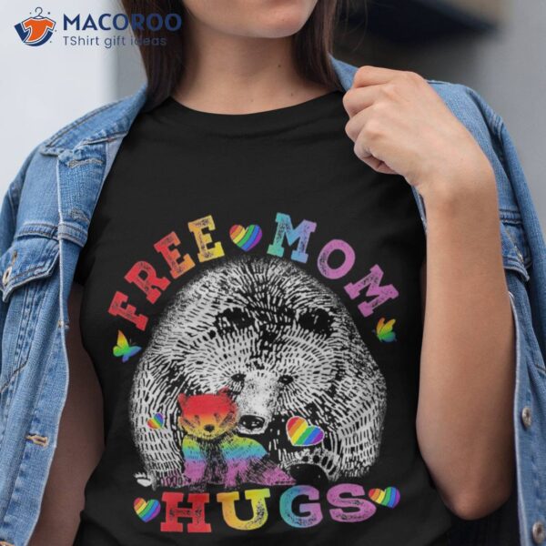 Gay Lgbt Pride Mama Bear For Free Mom Hugs Shirt