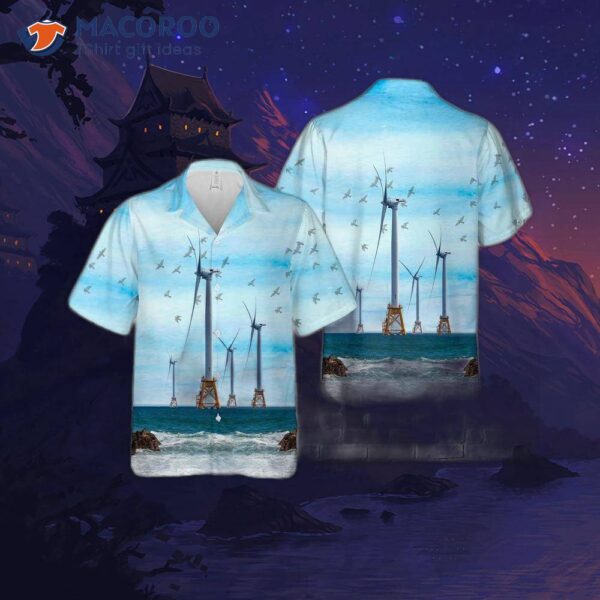 Ge Wind Energy And General Electric’s Haliade 150-6mw Offshore Turbine Hawaiian Shirt