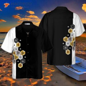 geometry bee hawaiian hex shirt 0