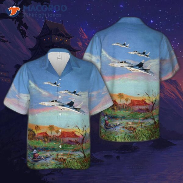 German Air Force Luftwaffe Mig-29 Hawaiian-style Shirt