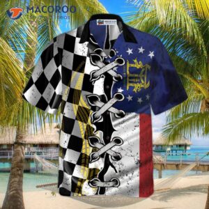 german flag with centaurea cyanus hawaiian shirt 2