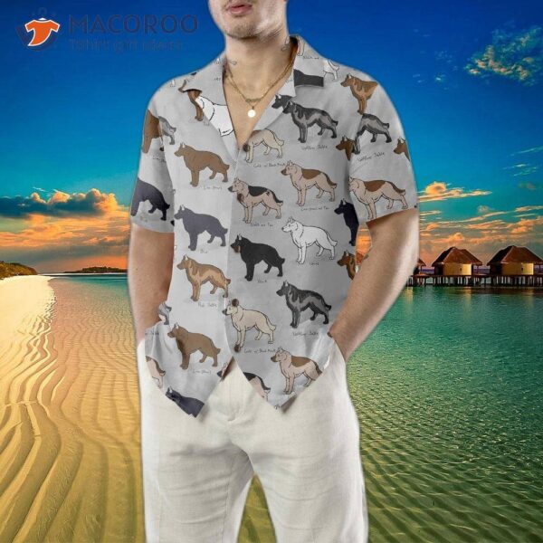 German Shepherd Dog Hawaiian Shirt, Funny Shirt For Adults