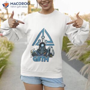 geth bust mass effect shirt sweatshirt