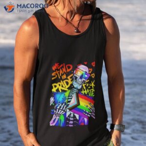 ghost arcade we stand in pride shirt tank top