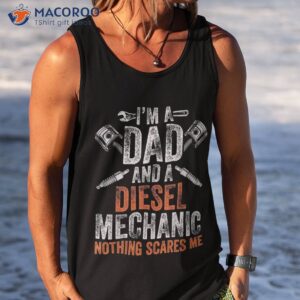 gift for father s day halloween diesel mechanic dad shirt tank top