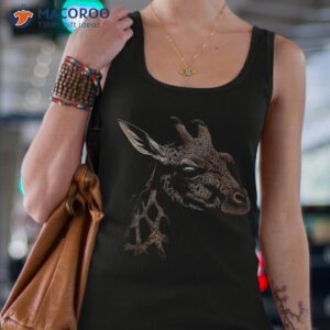 giraffe artwork animal art shirt tank top 4