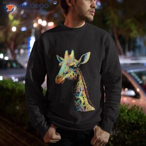 giraffe trippy shirt sweatshirt