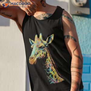 giraffe trippy shirt tank top 1