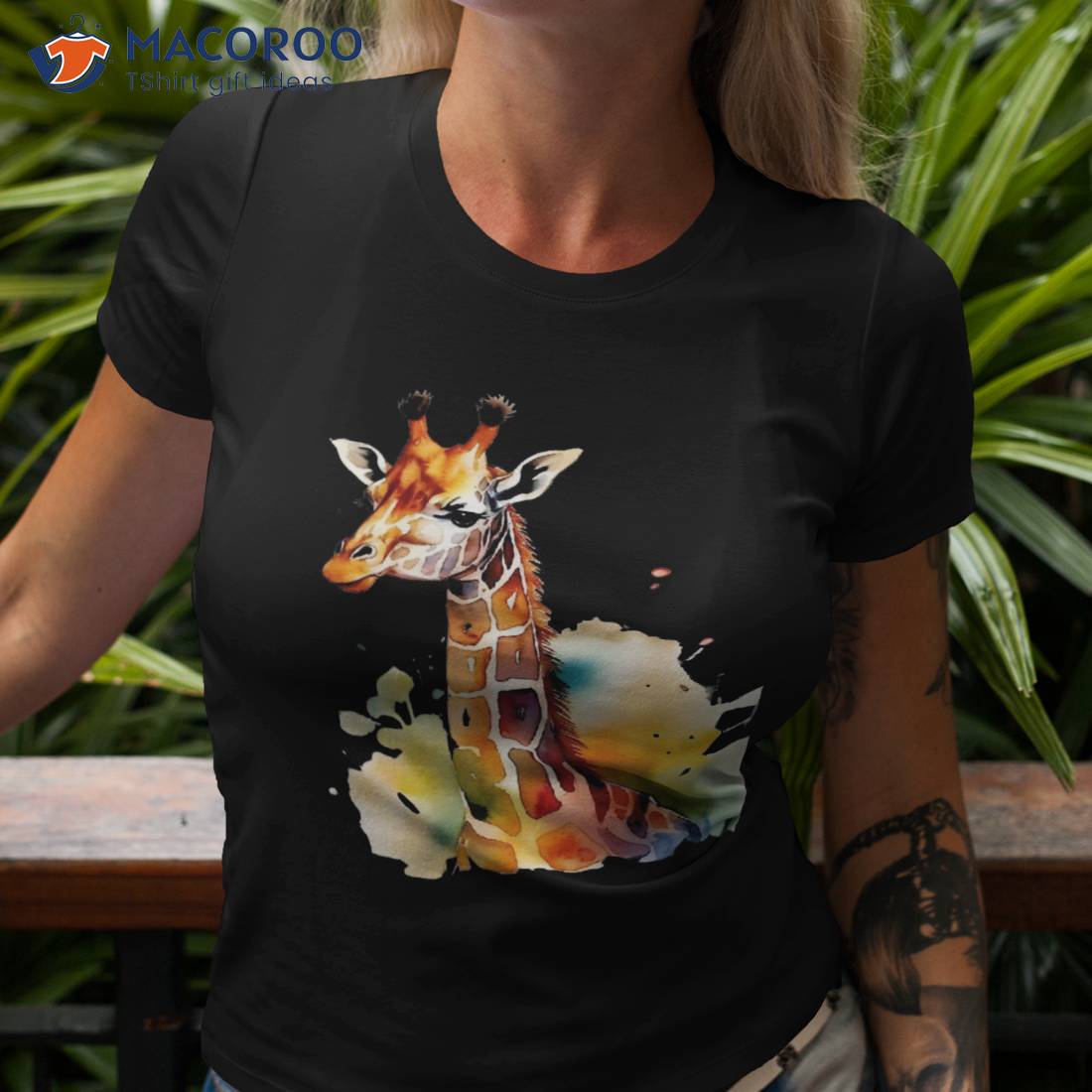 Giraffe Watercolor Shirt